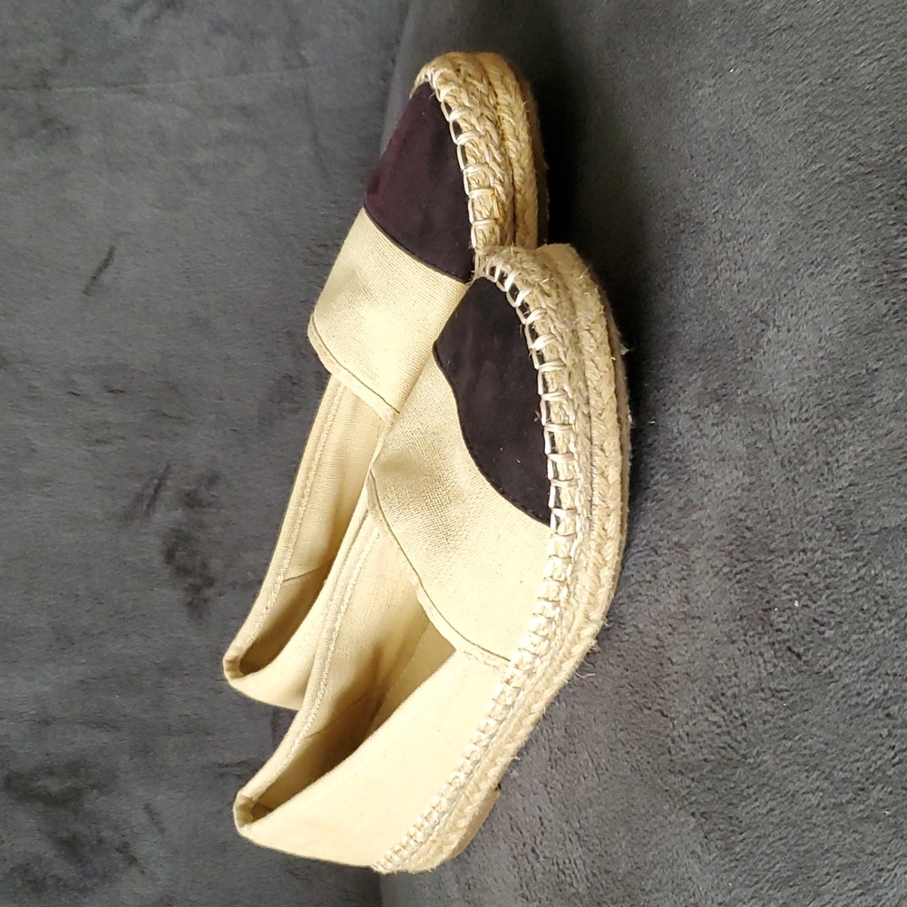 Khaki slip on shoes size 8.5